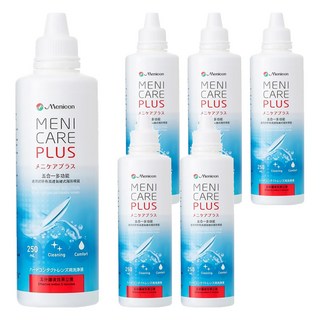 Menicon 五合一硬式隱形眼鏡清潔液, 250ml, 6瓶