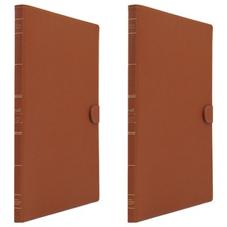 indi 透明文件夾 20頁 棕色, 2個