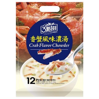 3點1刻 香蟹風味濃湯 12包, 180g, 1袋