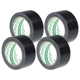 北極熊布膠帶48mm*15y黑, 黑, 4入