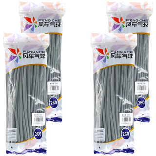 風車氣球 260長條氣球 100入 暮光綠, 4包