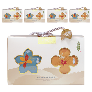 南海茶道 茶語花香茶包禮盒 4g 20包, 桂花烏龍茶 + 茉莉包種茶, 5盒