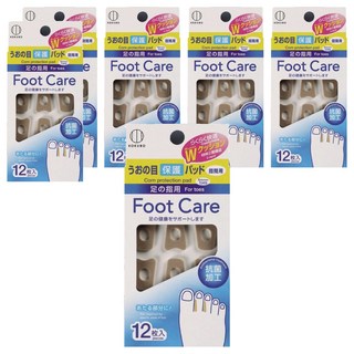 KOKUBO 小久保 足部軟墊雞眼保護墊 腳趾間用 12片, 2 x 1.5cm 內徑0.9cm, 6盒