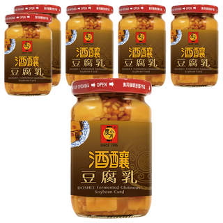 度小月 酒釀豆腐乳 非基改黃豆, 370g, 6罐