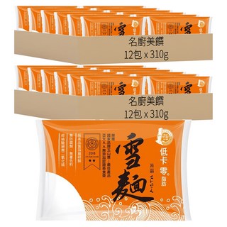 名廚美饌 蒟蒻雪麵, 310g, 24包