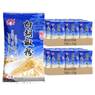 新光洋菜 白胡椒粉 15g, 18包