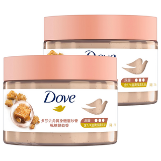 多芬 去角質身體磨砂膏 楓糖餅乾香, 298g, 2罐