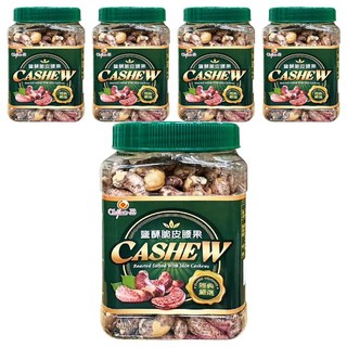 Chiao-E 巧益 鹽酥脆皮腰果, 380g, 5罐