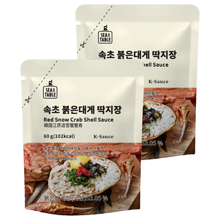 SEATABLE 韓國江原道雪蟹蟹膏, 60g, 2包