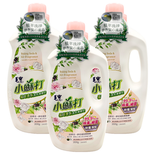 毛寶 防霉淨味小蘇打晶球液體皂 野玫瑰與黑醋栗香氛, 2kg, 3瓶