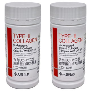 大醫生技 含有UC-II®二型膠原蛋白複方膠囊, 36g, 60顆, 2罐