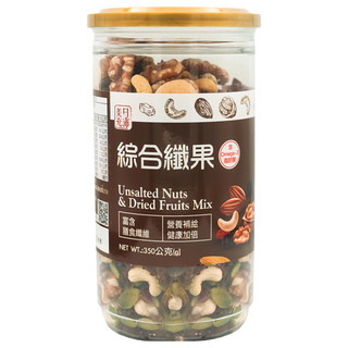 美日充沛 綜合纖果罐 低溫烘烤保留完整 含Omega-3脂肪酸, 350g, 1罐