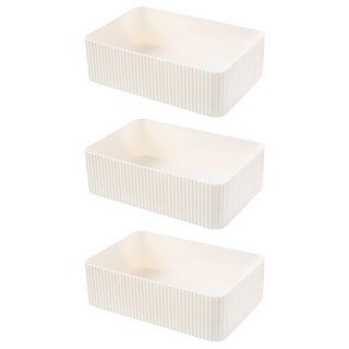 THE ZAKKA 多用途分層化妝品收納盒, 白色, 3個