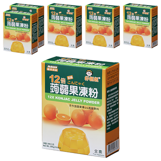 FAIRSEN 惠昇食品 好媽媽 12倍蒟蒻果凍粉, 優質凝膠 口感滑嫩有彈性 富含膳食纖維 全素可食 清爽易飽足, 300g, 6盒