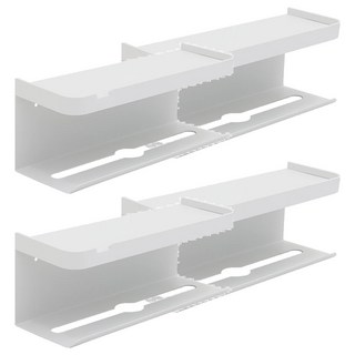 FAmILyLIFE 生活 航太鋁免打孔雙層衛生紙置物架 加長款 A-233-W 350g, 簡約白, 4個