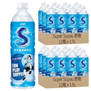 舒跑S健康補給飲料 低熱量 不含果糖或代糖 1.5L, 24瓶