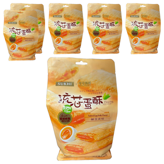 SUKHI 巧戀流芯蛋酥 鹹蛋黃, 140g, 6袋