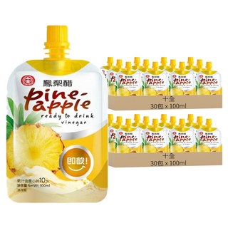 十全 鳳梨醋飲料, 100ml, 60包