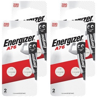 Energizer 勁量 鈕扣型鋰電池 A76, 2顆, 4組