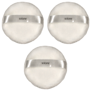 Solone 台灣公司貨 特級日本立絨蜜粉撲 75mm, 3個, 單一顏色