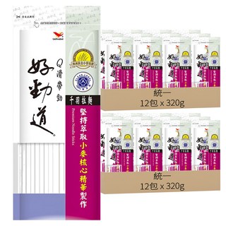 統一 好勁道 千羽拉麵, 320g, 24包