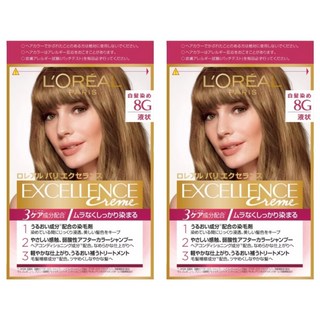 巴黎萊雅 優媚霜三重護髮染髮霜 蜜茶棕 8g 居家染髮首選 輕鬆遮蓋白髮, 2件