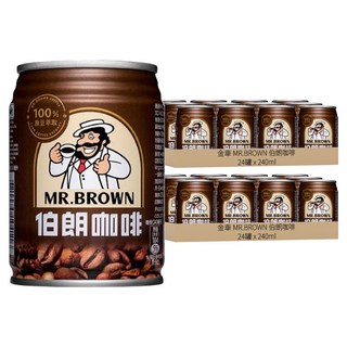 金車 MR.BROWN 伯朗咖啡, 240ml, 48罐