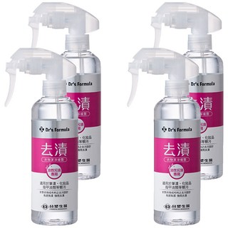 台塑生醫 Dr's Formula 衣物去漬潔淨噴霧瓶 油性汙漬專用, 255g, 4瓶