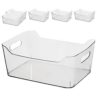 isona 愛收納 手提收納盒/雜物收納盒, 1層, 透明色