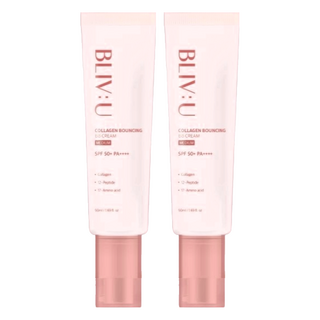 BLIV U 膠原蛋白維塑彈力BB霜 SPF50+ PA++++ 米白色 50ml, 2條