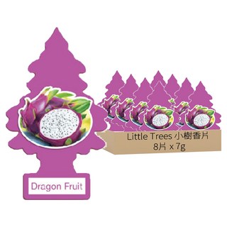 Little Trees 小樹香片 4入 車用香氛, 火龍果, 7g, 8片