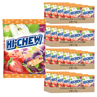 MORINAGA 森永 HI-CHEW 嗨啾 綜合水果軟糖, 90g, 40袋