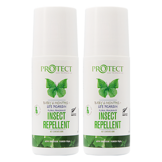 紐西蘭 SKIN TECHNOLOGY 15%派卡瑞丁 瑞斌6H長效防蚊滾珠 嬰兒6個月以上 60mL, 2瓶