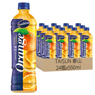 Sunkist 香吉士 香吉士柳橙汁, 550ml, 24瓶