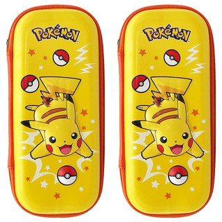 PoKeMoN 寶可夢 硬殼多功能收納盒 22 x 9.5 x 4.5cm 學生文具收納, 皮卡丘, 2個