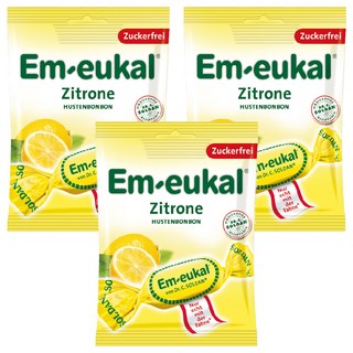 Em-eukal 德國索丹潤喉檸檬糖, 3個, 75g