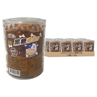 HEALTH DAILY 健康日誌 黑糖骨頭餅, 120g, 12罐