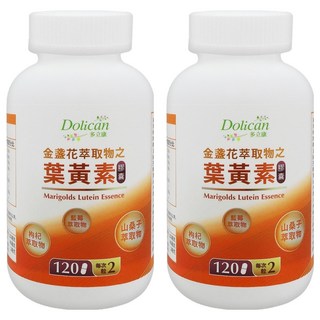 Dolican 多立康 金盞花萃取物之葉黃素膠囊 - 眼部營養補充 多種植物萃取 藍莓精華, 120顆, 552mg, 2瓶