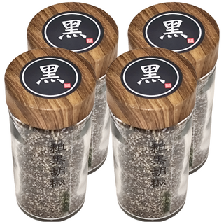 粗黑胡椒 100%黑胡椒, 50g, 4瓶