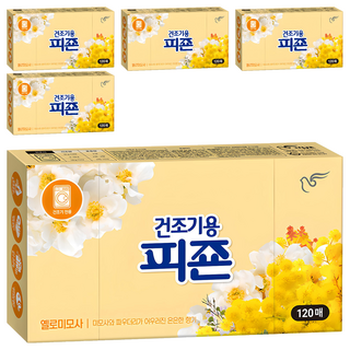 碧珍 烘衣機專用衣物柔軟片 黃金含羞草, 120枚, 5個