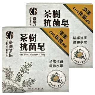 TAIWAN TEKHOO 臺灣茶摳 茶樹抗菌皂, 6個, 100g
