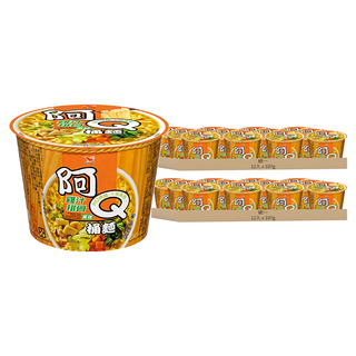 統一 阿Q桶麵 雞汁排骨風味麵 107g, 24入