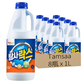 Tamsaa 漂白水, 1L, 8瓶