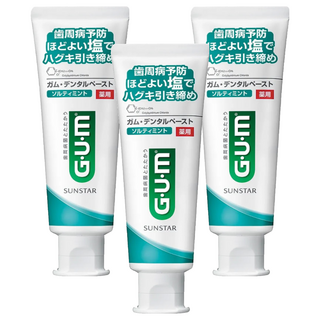 SUNSTAR 三詩達 G.U.M 牙周護理牙膏 清爽岩鹽, 150g, 3條