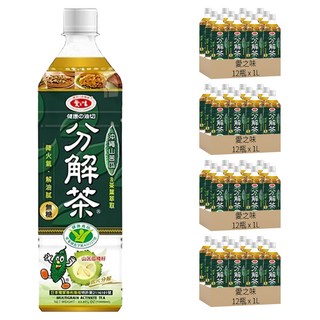 愛之味 健康油切分解茶, 1L, 48瓶