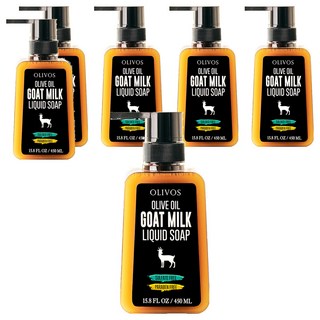 OLIVOS 奧莉芙的橄欖手工皂 土耳其冷壓初榨橄欖油液態皂, 6個, 450ml