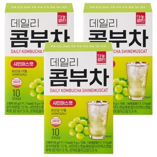 Danongwon 乳酸菌康普茶 麝香葡萄, 3盒, 10包, 5g