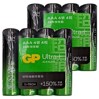 GP超特強鹼性4號電池, 4入, 2組