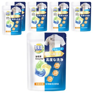 加倍潔 除菌生物酶洗衣膠囊 288g, 24顆, 6袋