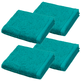 Canningvale 坎寧威爾 皇家璀璨毛巾 - 深海綠 (藍綠), 100% 陸地精梳棉, 45x55cm, 600gsm, 4條